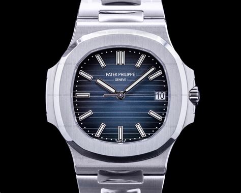 Patek Philippe Nautilus Blue Satin Finished Dial .